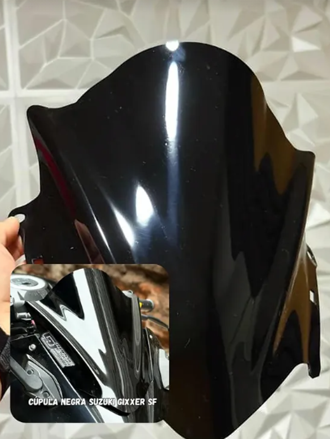 PARABRISAS NEGRO SUZUKI GIXXER SF 1