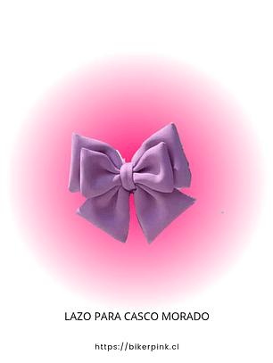 LAZO MORADO PARA CASCO