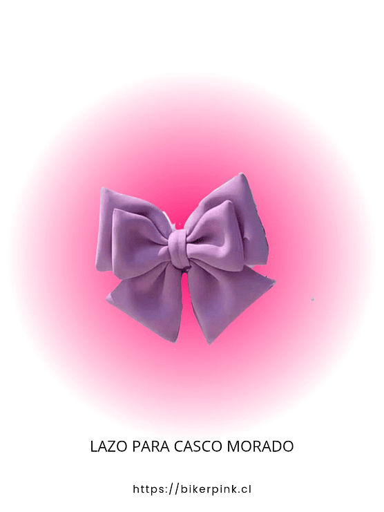 LAZO MORADO PARA CASCO 1