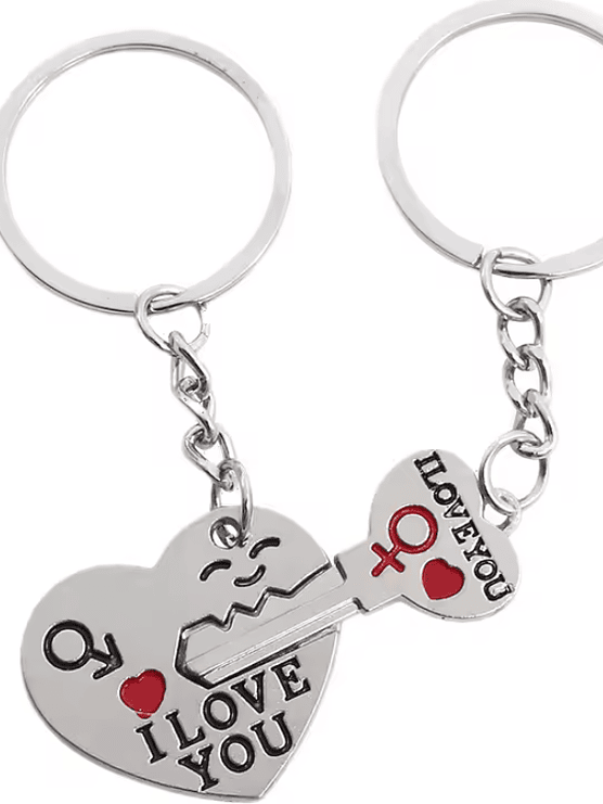 LLAVERO CORAZON CON LLAVE 1