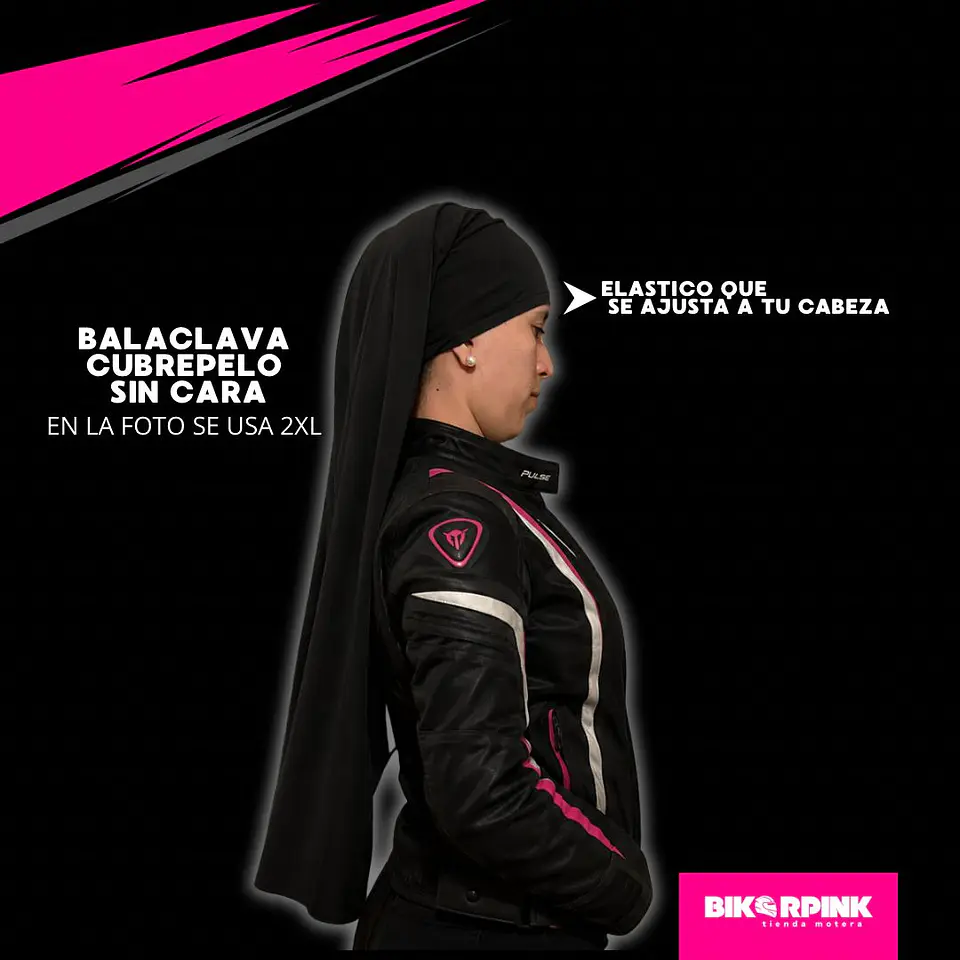 BALACLAVA CUBREPELO SIN CARA 2