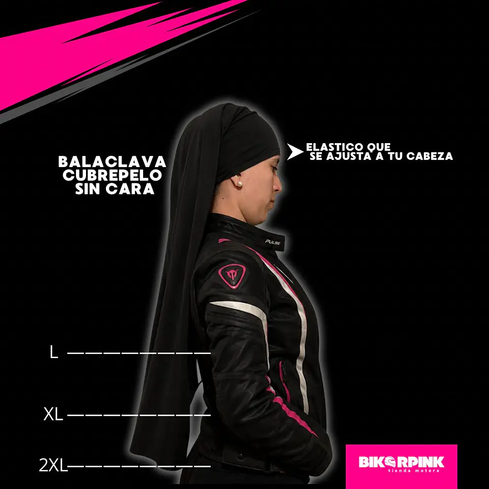 BALACLAVA CUBREPELO SIN CARA 5