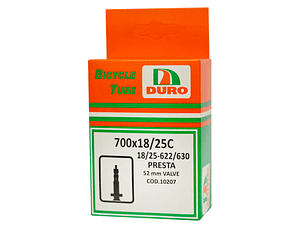 CÁMARA DURO 700 X 18/25C VAL FRANCESA PRESTA 52MM