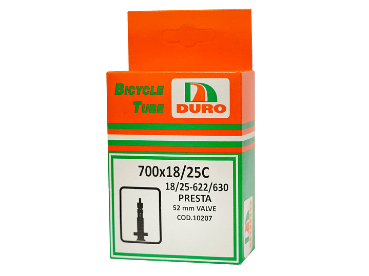 CÁMARA DURO 700 X 18/25C VAL FRANCESA PRESTA 52MM 1