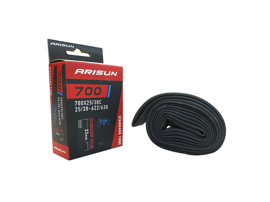 CAMARA BICICLETA RUTA 700 X 25 A 38C V.AUTO ARISUN 1