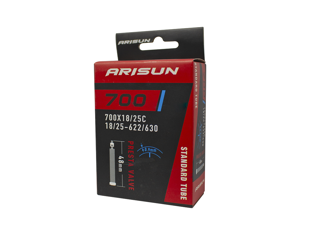 CÁMARA ARISUN 700×18/25C VFR-18X30 (PRESTA FV48MM) AM BOX, PART NO. U011006 1