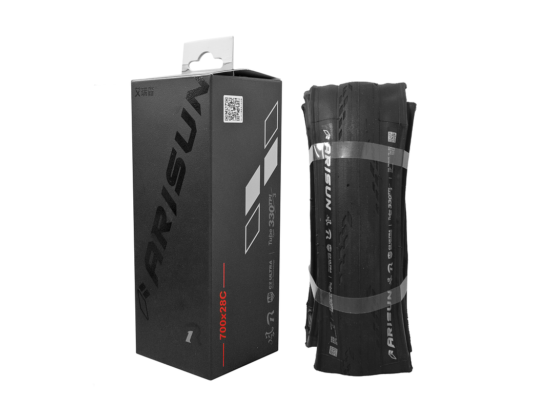 NEUMÁTICO ARISUN 700×28C 330TPI C2-ULTRA AR ARAMID BEAD STORM R1 AM BOX 1