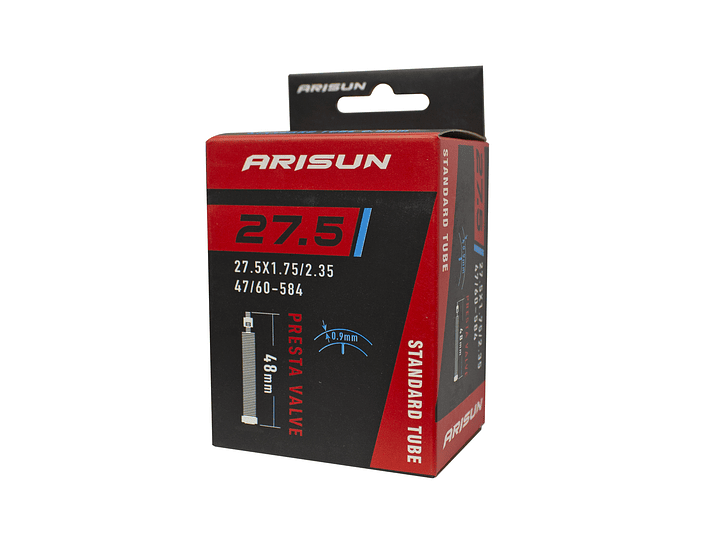 CÁMARA ARISUN 27.5×1.75/2.35 VFR-28R (PRESTA FV48MM) AM BOX 1