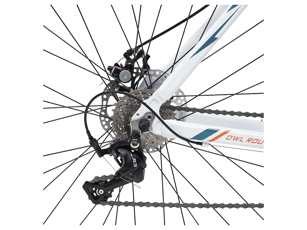 BICICLETA BEST OWL ROUTE-700C-381MM 700C/ALLOY/MEN/V BRAKE/16S 3