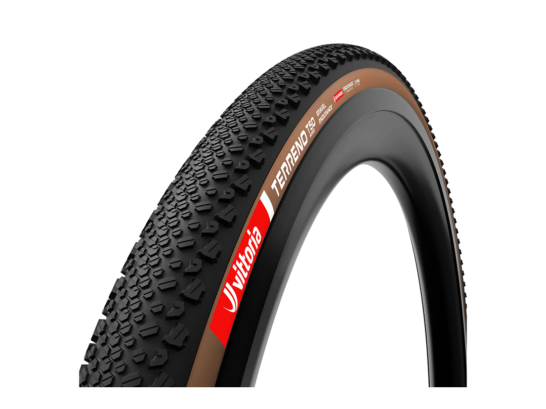 NEUMÁTICO VITTORIA TERRENO T50 MIXED 40-622 GRAVEL ENDURANCE BROWN-BLK-BLK G2.0 700X40C TLR GRAPHEN 1