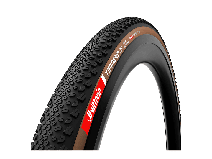 NEUMÁTICO VITTORIA TERRENO T50 MIXED 40-622 GRAVEL ENDURANCE BROWN-BLK-BLK G2.0 700X40C TLR GRAPHEN 1