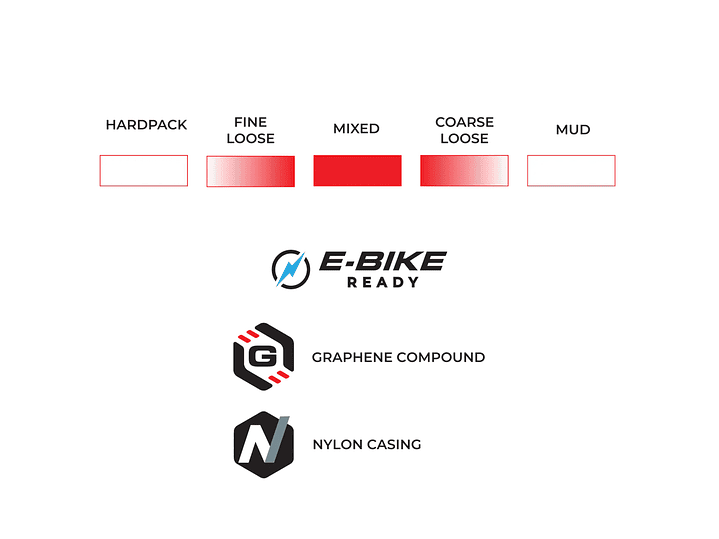 NEUMÁTICO VITTORIA TERRENO T50 MIXED 40-622 GRAVEL ENDURANCE BROWN-BLK-BLK G2.0 700X40C TLR GRAPHEN 4