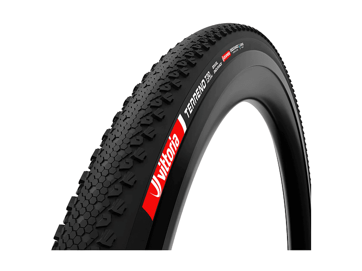 NEUMÁTICO VITTORIA TERRENO T30 FINE LOOSE 700X37 GRAVEL ENDURANCE FULL BLACK G2.0 TLR / FOLDABLE 1