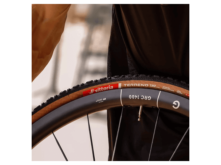 NEUMÁTICO VITTORIA TERRENO T80 COARSE LOOSE 700X40 GRAVEL ENDURANCE FULL BLACK G2.0 TLR / FOLDABLE 3