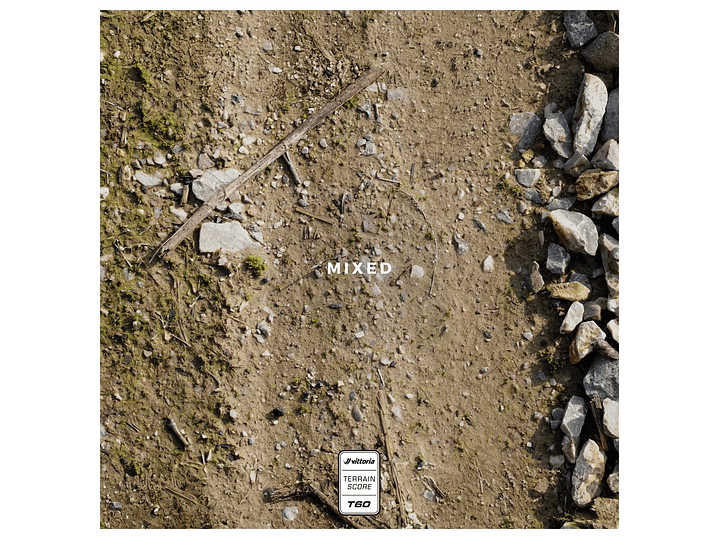 NEUMÁTICO VITTORIA TERRENO T60 MIXED 700X40GRAVEL ENDURANCE BROWN G2.0 TLR / FOLDABLE 5