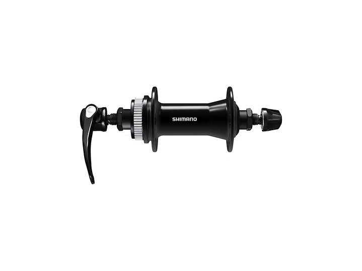 MAZA DELANTERA SHIMANO FRONT HUB, HB-QC400, CENTER LOCK DISC 32H, QR:133MM(BLACK), OLD:100MM 1