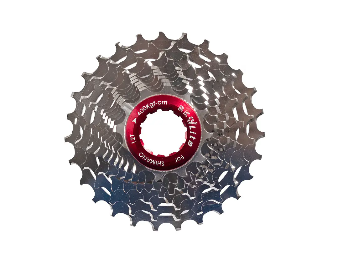PIÑON SEQLITE ULTRA LIGHT 12 / 27 T 10 VEL. FULL AL.  7075 AL ROAD CASSETTE  S10-1227 (109G)         1