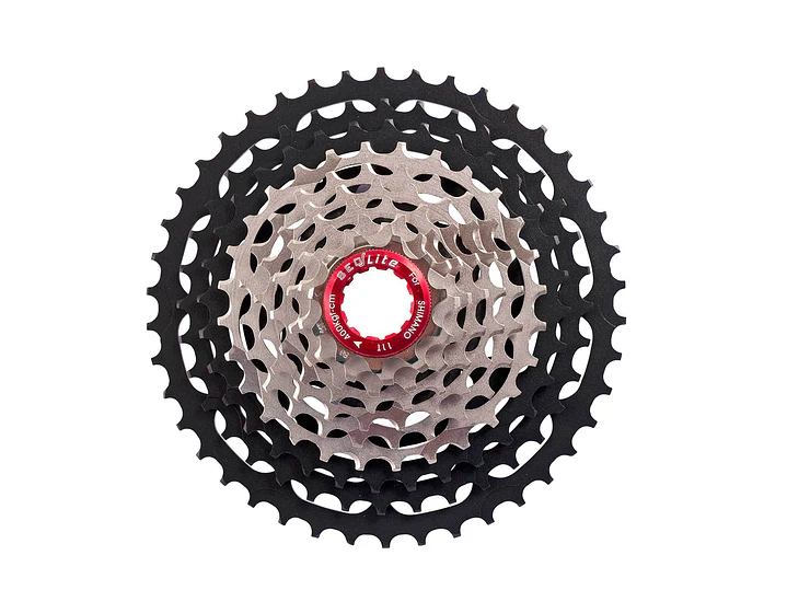 PIÑON SEQLITE ULTRA LIGHT 11 / 42 T 10 VEL. CR MO 7075 ALU. MTB CASSETTE S10-1142AST (260G) 1
