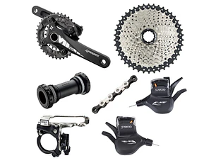 TRANSMISION SET S-RIDE 2X10V (11-42T) PIÑON/CAMBIO/MANILLAS/CAMBIADOR/CADENA/VOLANTE