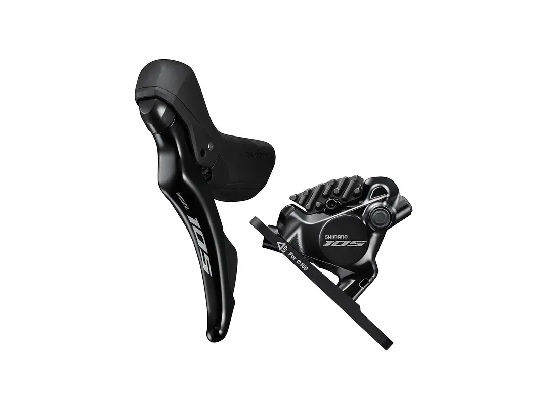 FRENO HIDRAULICO COMPLETO SHIMANO, 105, ST-R7120(L), BR-R7170(F), FOR 160MM ROTOR, RESIN PAD(W/FIN), 1