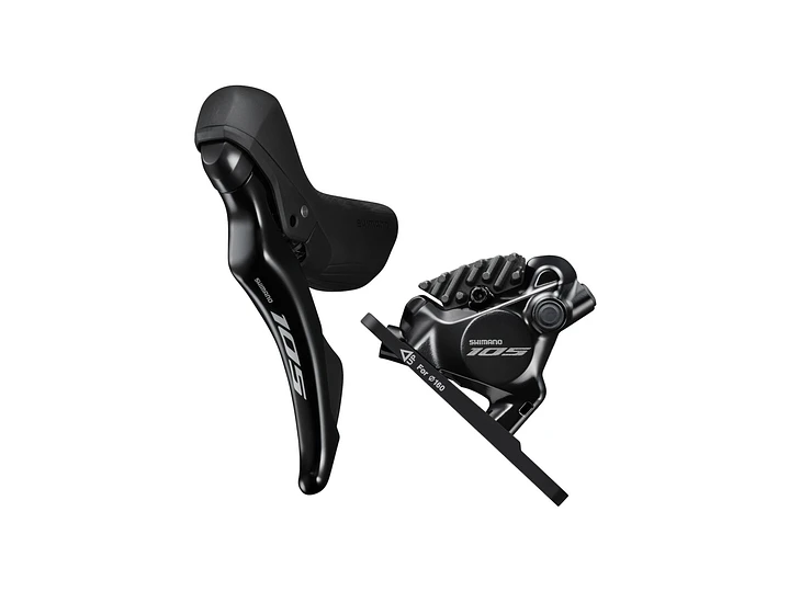FRENO HIDRAULICO COMPLETO SHIMANO, 105, ST-R7120(L), BR-R7170(F), FOR 160MM ROTOR, RESIN PAD(W/FIN), 1