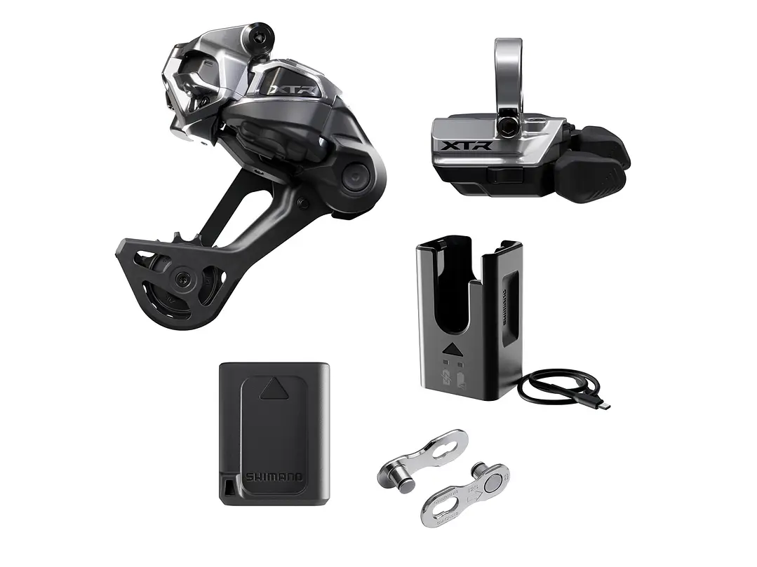 SET SHIMANO DI2 XTR C/ABRAZADERA (M9250), RD-M9250-SGS ,SW-M9250-R , BT-DN320 ,EC-DN100, SM-CN910-12 1