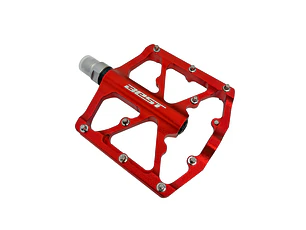 PEDAL BEST ALUMINIO 9/16 KP-315 ROJO CON PINK