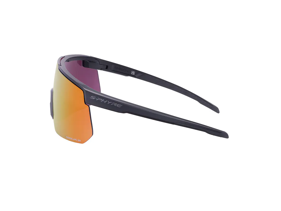LENTE SHIMANO MODELO CE-SPHR2-BR S-PHYRE RIDESCAPE BRIGHT MATTE BLACK SPARE:RS CLOUDY; IND.PACK 2