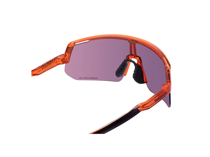 LENTE SHIMANO MODELO CE-TCNL2-RD TECHNIUM L RIDESCAPE ROAD ORANGE SAPPHIRE SPARE:CLEAR; IND.PACK 3