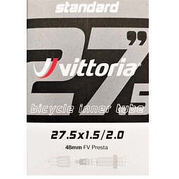 Câmara MTB Vittoria Standard 27.5x1.5/2.0 FV Presta 48mm