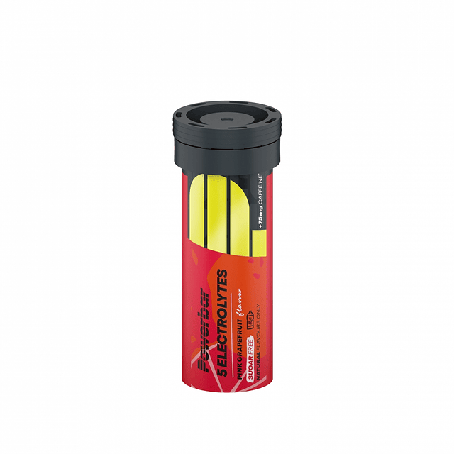 PowerBar 5 Eletrólitos Toranja Rosa+Café em 12 tubos *10 comprimidos