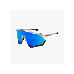 Óculos Scicon Aeroshade XL transparente com lente espelhada SCN-PP azul