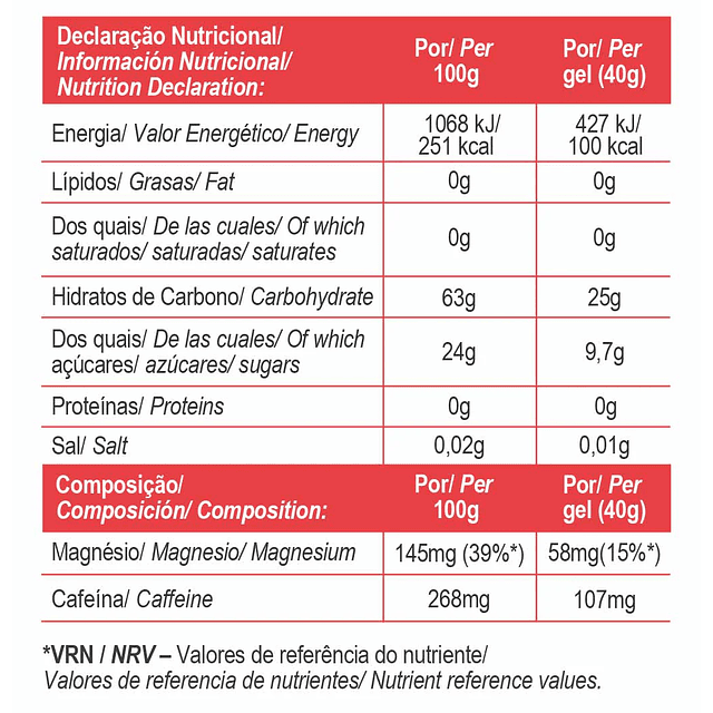 Gold Nutrition Energy Gel Boost