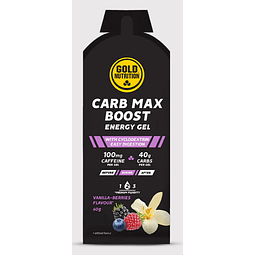 Gold Nutrition Energy Gel Carb Max Boost Baunilha-Frutos Silvestres