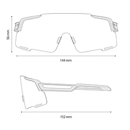 ÓCULOS SHIMANO EQUINOX5 RIDESCAPE ROAD PRETO MATE
