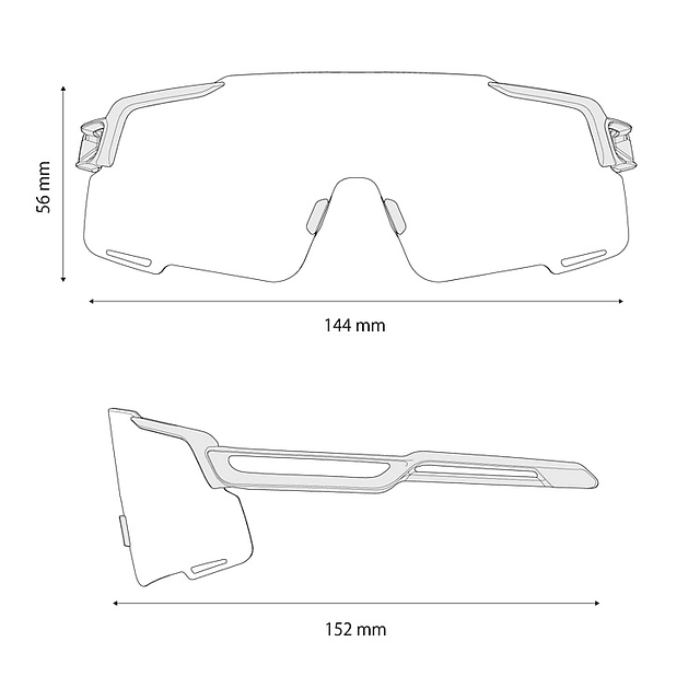 ÓCULOS SHIMANO EQUINOX5 RIDESCAPE ROAD PRETO MATE