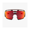 SCICON AEROWATT ÓCULOS DE SOL BRANCOS BRILHANTES (LENTE VERMELHA MULTIESPELHO)