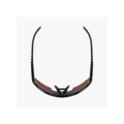 SCICON AEROWING LAMON ÓCULOS DE SOL PRETOS BRILHANTES (LENTE VERMELHA MULTIESPELHO)