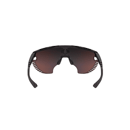 SCICON AEROWING LAMON ÓCULOS DE SOL PRETOS BRILHANTES (LENTE VERMELHA MULTIESPELHO)