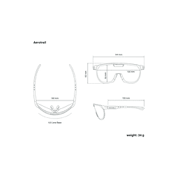 SCICON AEROTRAIL WHITE SUNGLASSES (LENTE AZUL MULTIESPELHO)