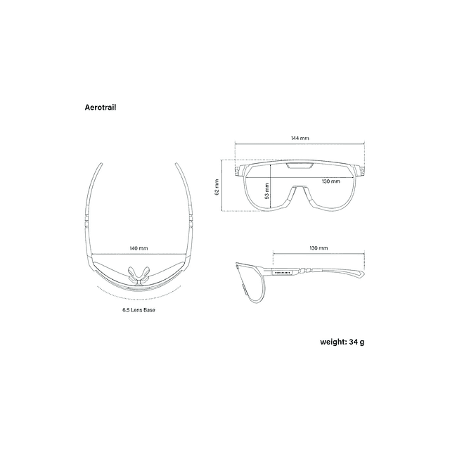 SCICON AEROTRAIL WHITE SUNGLASSES (LENTE AZUL MULTIESPELHO)