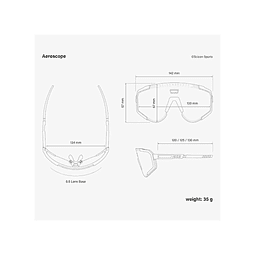 SCICON AEROSCOPE, ÓCULOS DE SOL BRANCOS (LENTE BRONZE MULTIESPELHO)