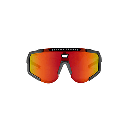 SCICON AEROSCOPE ÓCULOS DE SOL CINZENTOS ANTRACITE (LENTE VERMELHA MULTIESPELHO)