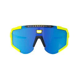 SCICON AEROSCOPE FLUO YELLOW ÓCULOS DE SOL (LENTE AZUL MULTIESPELHO)