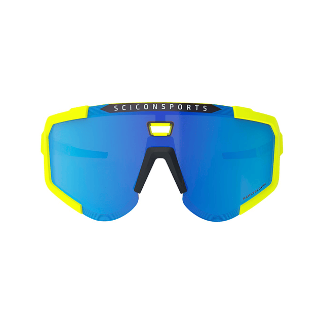 SCICON AEROSCOPE FLUO YELLOW ÓCULOS DE SOL (LENTE AZUL MULTIESPELHO)