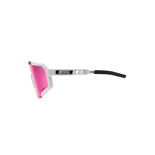 SCICON AEROSCOPE, ÓCULOS DE SOL BRANCOS (LENTE COR-DE-ROSA)