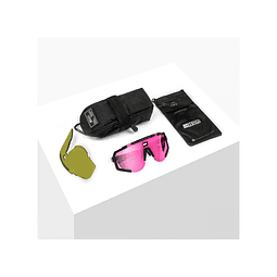 SCICON AEROSCOPE FLUO PINK SUNGLASSES (LENTE AZUL MULTIESPELHO)