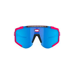 SCICON AEROSCOPE FLUO PINK SUNGLASSES (LENTE AZUL MULTIESPELHO)