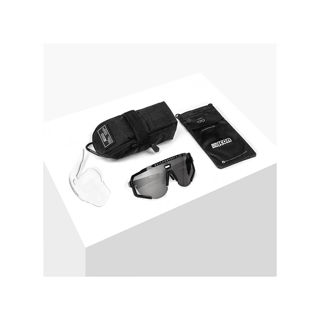 ÓCULOS DE SOL DE CRISTAL SCICON AEROSCOPE (LENTE PRATEADA MULTIESPELHO)