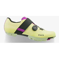 Sapato Gravel Fizik Vento Ferox Carbon - LIME-PURPLE